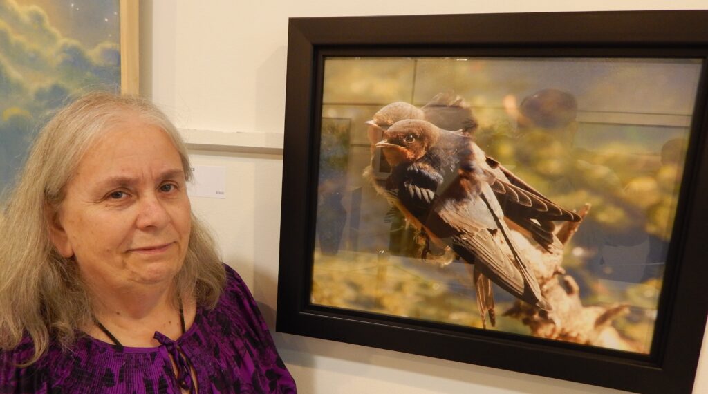 Jill E. T. Bemis at Minnesota State Fair Fine Arts Exhibit Opening.